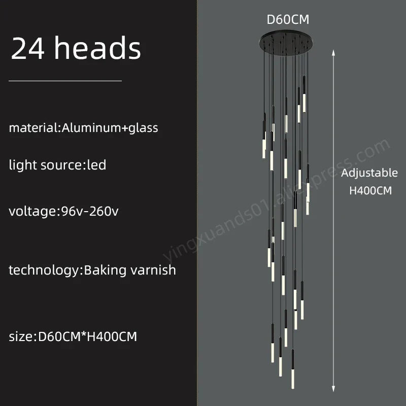 Minimalist Pendant Chandelier Ceiling Light for Living Room Stair Modern 2023