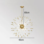 Crystal Dandelion LED Chandelier for Luxury Indoor Decor