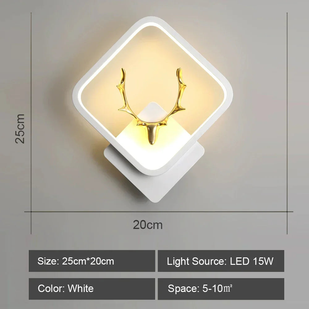 Nordic Acrylic LED Wall Sconce for Bedroom Restaurant Hallway