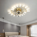 2023 Modern Chandelier Ceiling Fan Lights for Living Room Bedroom Upscale Decor
