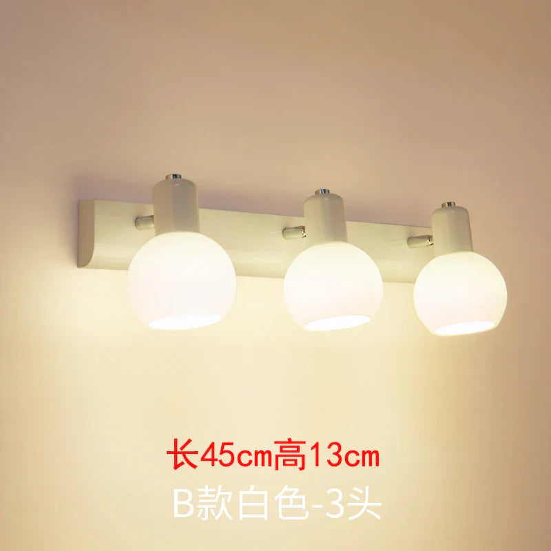 Rotatable Bathroom Mirror Light Wall Sconces, Modern LED Fixtures for Home Decor.