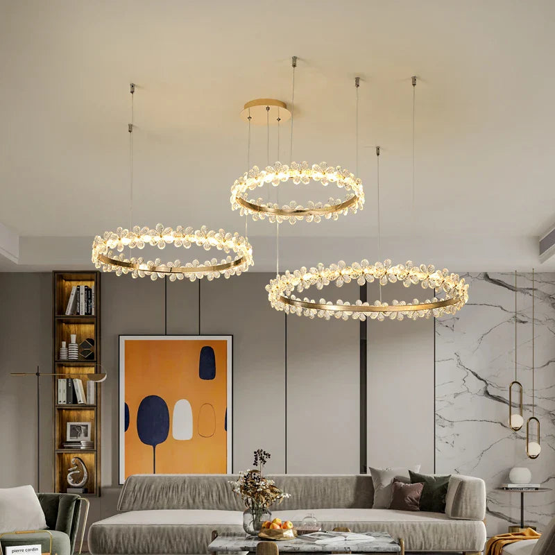 Crystal LED Chandelier for Home Decor & Luxury Lighting
