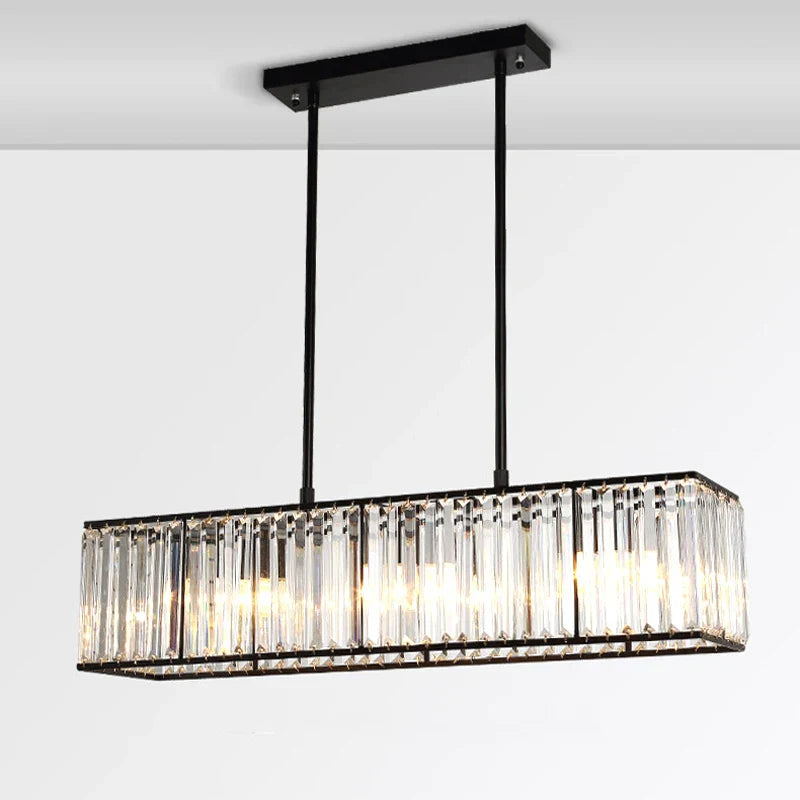 Modern Iron Crystal Chandelier for Home Decor and Dining Table