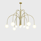 Glass Ball Chandelier: Modern Living Room Dining Kitchen Light Fixtures