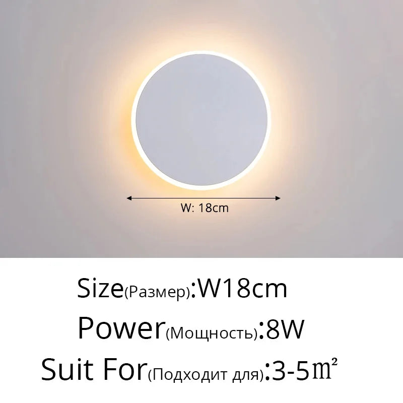 Modern Touch Sensor LED Wall Lamps for Indoor Lighting