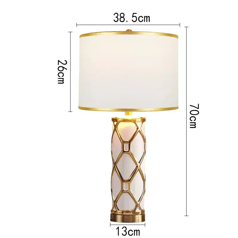 Ceramic Nordic Table Lamp: Luxury Designer Replica for Home Living Room and Bedroom Décor