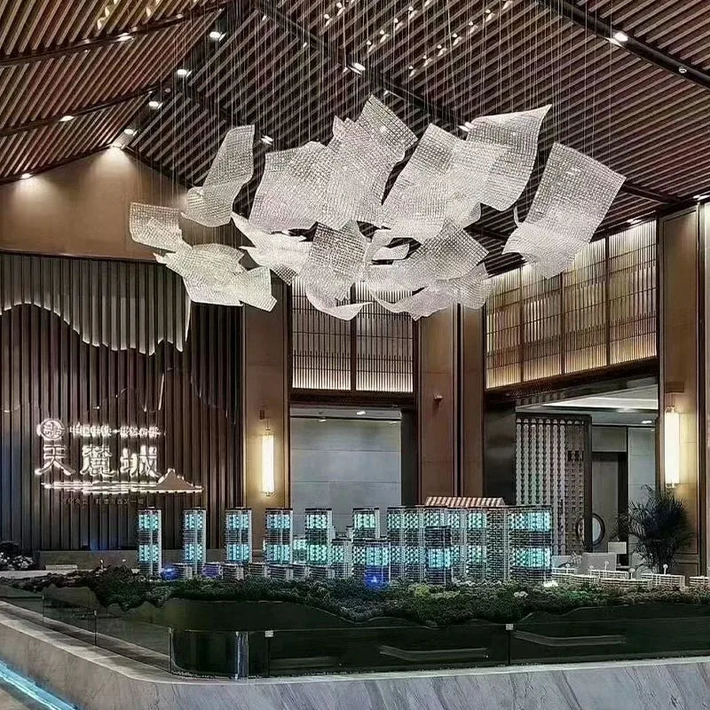 Modern Art Irregular Chandelier: Nordic Design, LED Lights, Customizable for Hotels