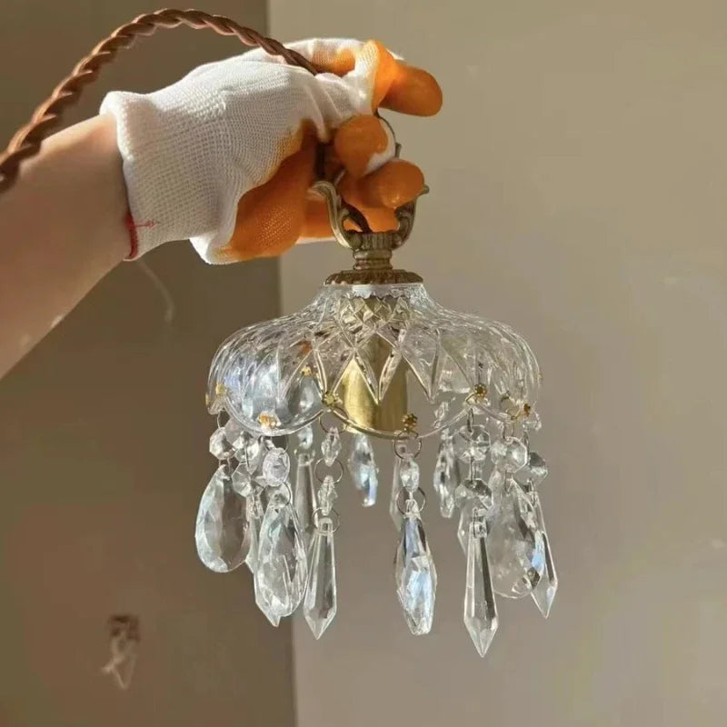 Crystal Pendant Lamp for Bedroom, Dining Room, Kitchen - Nordic Luxury Vintage Lighting