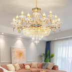 Crystal Luxury Chandelier for European Style Living Room, Bedroom, and Stairwell