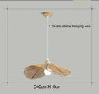 Rattan Wabi Sabi Pendant Lights for Home Decor and Bedroom Chandelier