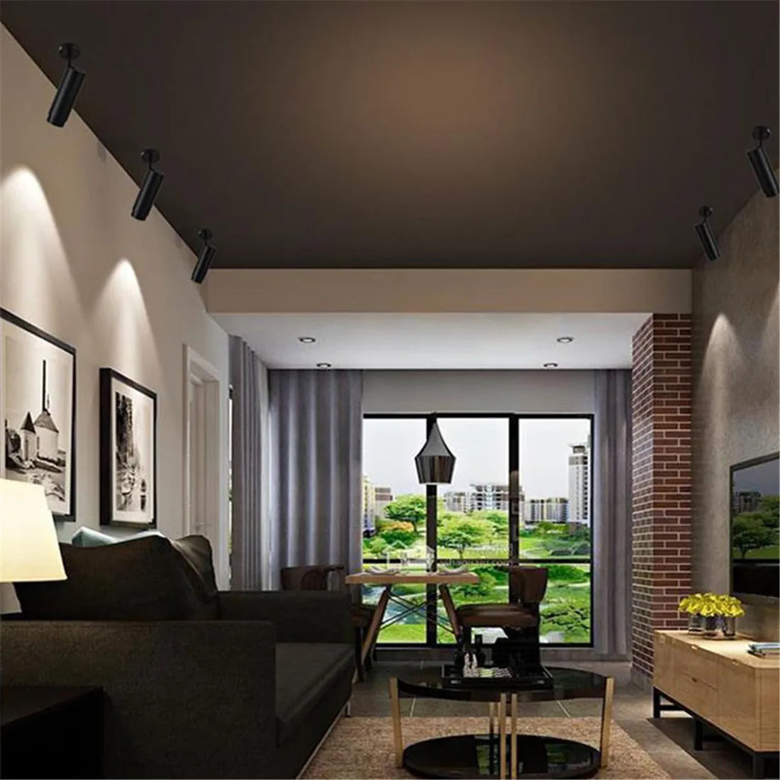 Adjustable Beam Ceiling Spotlight for Store Office Bar Accent Lighting