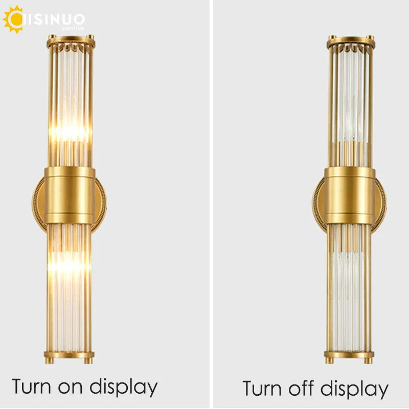 Copper Indoor Wall Sconce Light for Bedroom Living Room Hallway