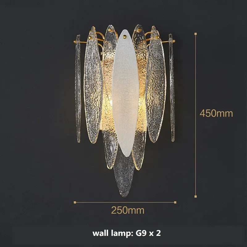 Gold Metal Chain LED Pendant Lights for Modern Luxury Living Room