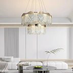 Crystal Ceiling Chandelier: Modern Luxury Lighting for Living Room, Dining Room, Bedroom