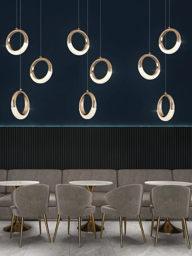 Circle Ring LED Chandelier Light for Luxe Living Spaces