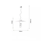 Modern Italian Designer Style Table Chandelier for Various Spaces