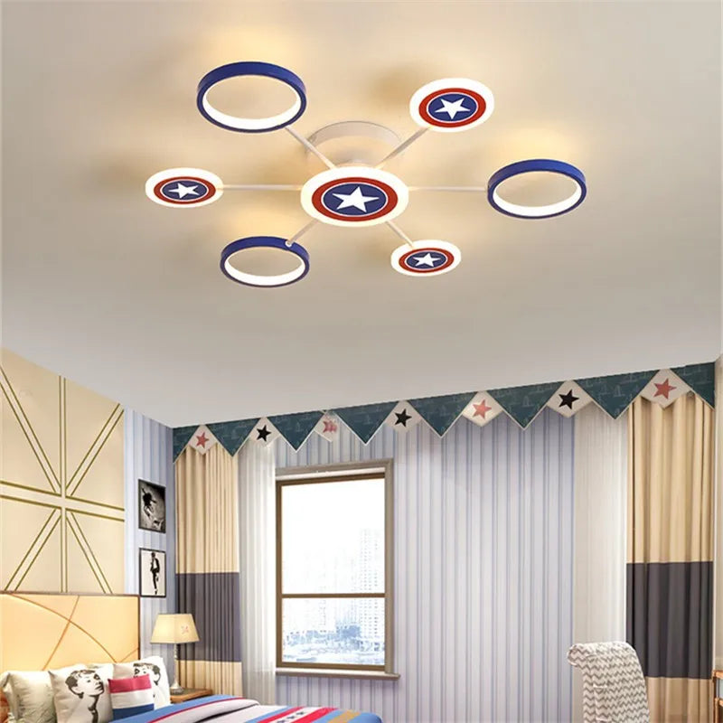 Kids LED Cartoon Ceiling Light | Boys Girls Bedroom Decor Lamps