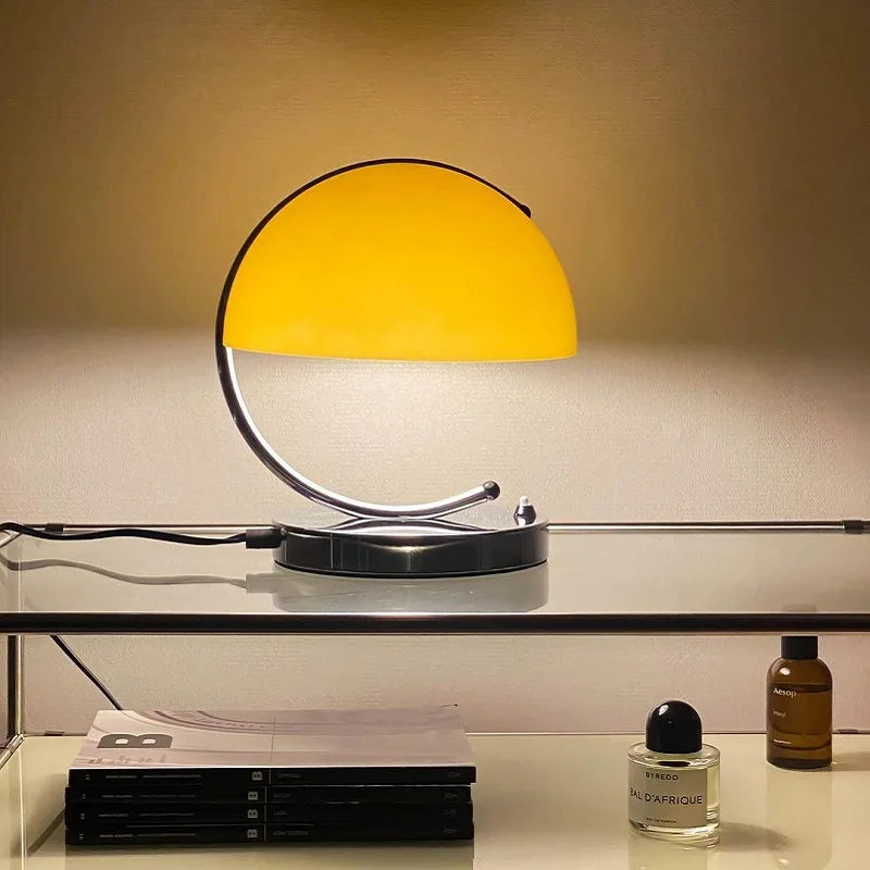 Glass Table Lamp: Nordic Minimalist Retro Light for Bedroom, Restaurant, or Bar