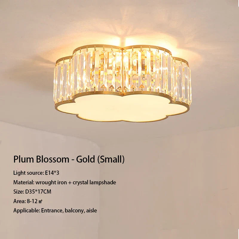 Luxury Crystal Ceiling Lights LED Chandeliers for Living Room Bedroom Lighting