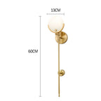 Gold Marble Wall Lights: Modern LED Sconce for Living Room Bedroom Decor