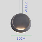 Scandinavian Moon Crescent Chandelier, Minimalist Kitchen Island Pendant Lamp