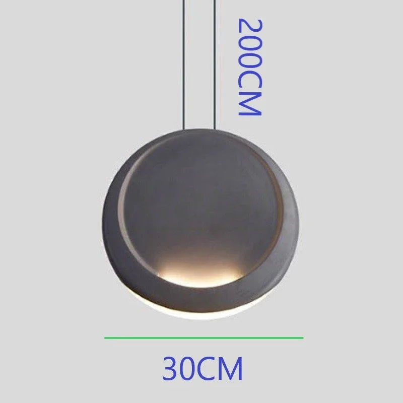 Scandinavian Moon Crescent Chandelier, Minimalist Kitchen Island Pendant Lamp