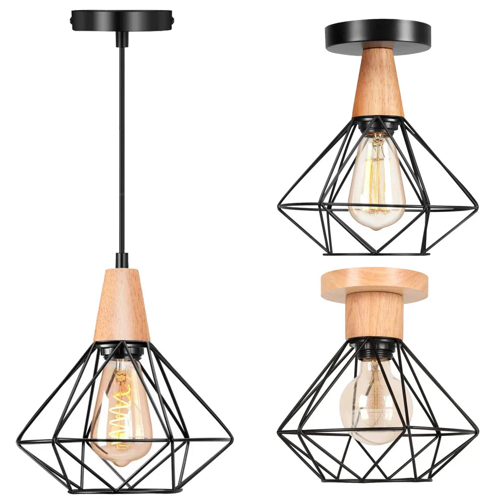 Industrial Metal Pendant Light for Kitchen Island Bar Restaurant Loft Decor