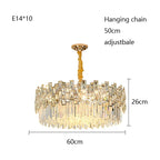 Modern Crystal Chandelier for High-End Living Room Decor Lighting