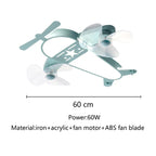 Cartoon Aircraft Ceiling Fan Light for Modern Children's Bedroom