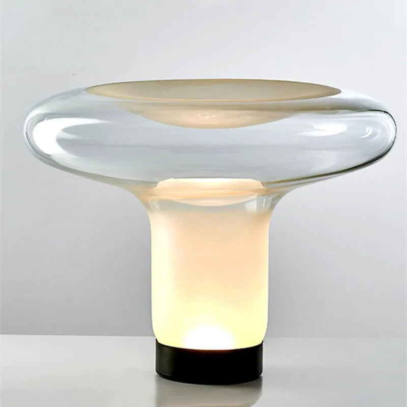 Glass LED Table Lamp: Stylish Lighting for Living Room, Bedroom & Study