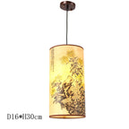 Antique Wood Pendant Lights for Dining Room, LED Living Room Decor Lighting Fixtures