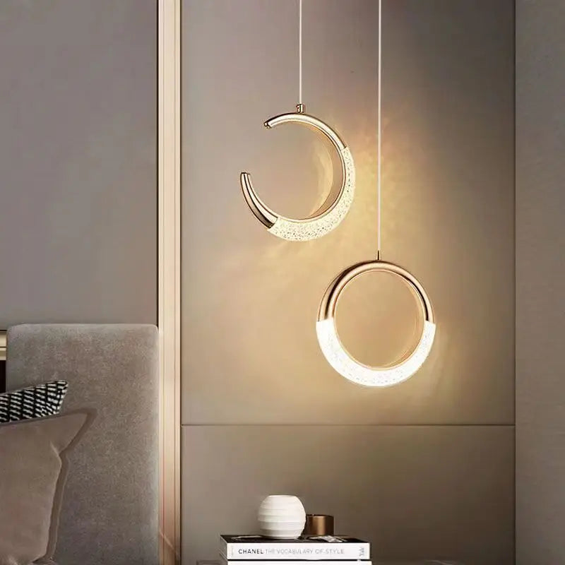 Rotatable LED Pendant Lamp for Modern Indoor Living Room Art Decor Lighting