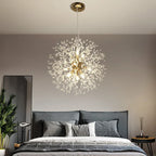 Dandelion Art Crystal Chandelier: Nordic Modern Luxury for Living Room & Restaurant