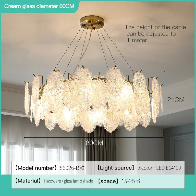 Crystal Chandelier: Modern Luxury Master Bedroom French Light for Living Room