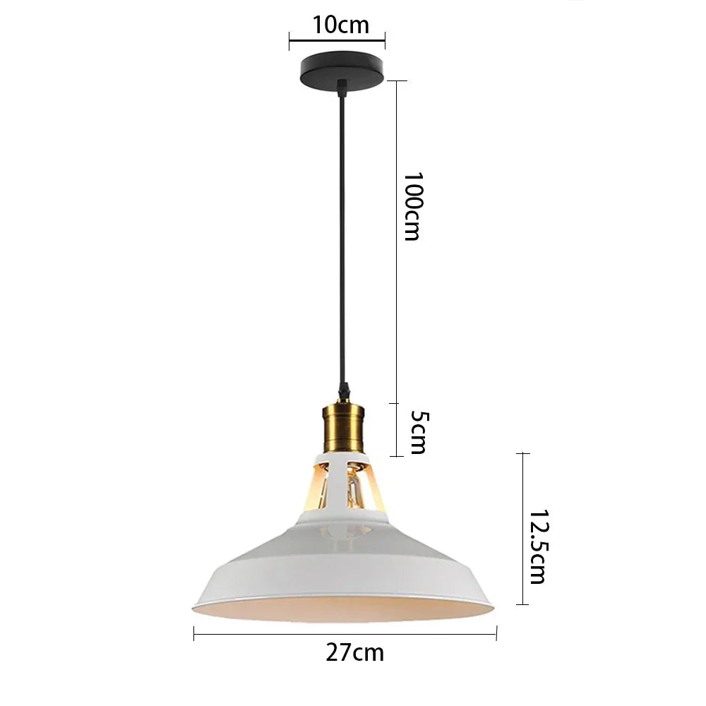Loft Pendant Light Industrial Hanging Lamp Nordic Retro Home Decor E27