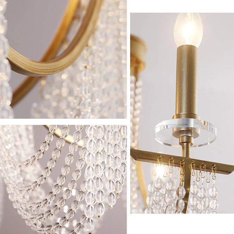 LED Chandelier: Vintage Home Pendant Lights for Living & Dining Room