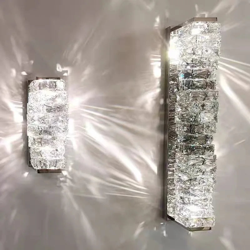 Crystal Wall Sconce: High-Quality LED Wall Lamp for Bedroom, Living Room Decor