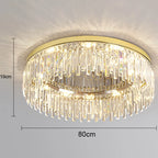 Crystal Ceiling Lamp: Modern Minimalist Light Luxury for Home Indoor Lighting