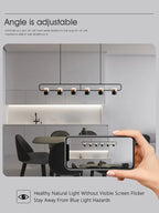Strip Chandelier: Modern Minimalist Dining Room Lamp for Restaurant, Bar, and Home