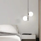 Nordic Black Glass Ball LED Pendant Lights by - Modern Bedroom & Living Room Decor