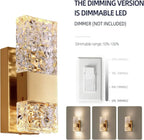 Crystal LED Wall Light Remote Control Dimmable 3000K 6000K for Bedroom Hallway