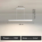 Modern Linear LED Chandelier Pendant Lights for Dining Table Kitchen Bar