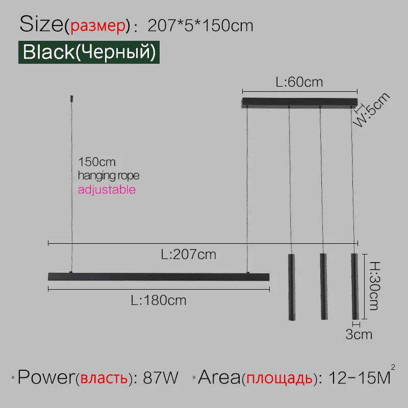 Luxury Chandeliers: Modern Minimalist Office & Bar Lights, Italian Style