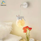 Nordic Moon LED Chandelier & Animal Wall Lamps for Modern Living Room & Bedroom