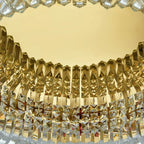 Crystal Ring LED Ceiling Lamp: Modern Luxury for Home Décor