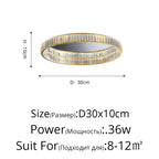 Crystal LED Ceiling Chandeliers: Modern Living Room Dining Room Pendant Lamp