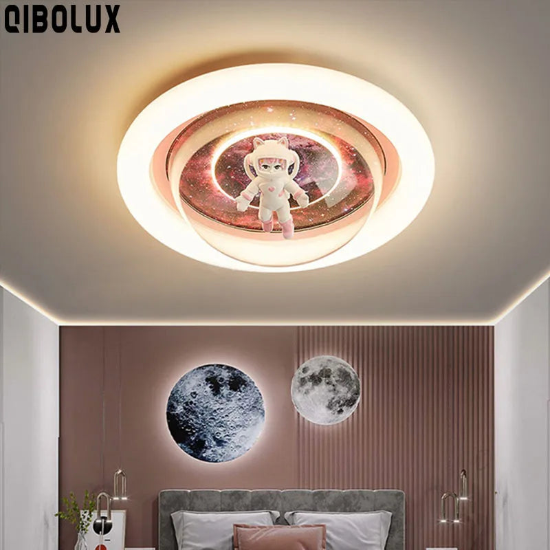Astronaut LED Ceiling Lights for Children's Room and Bedroom