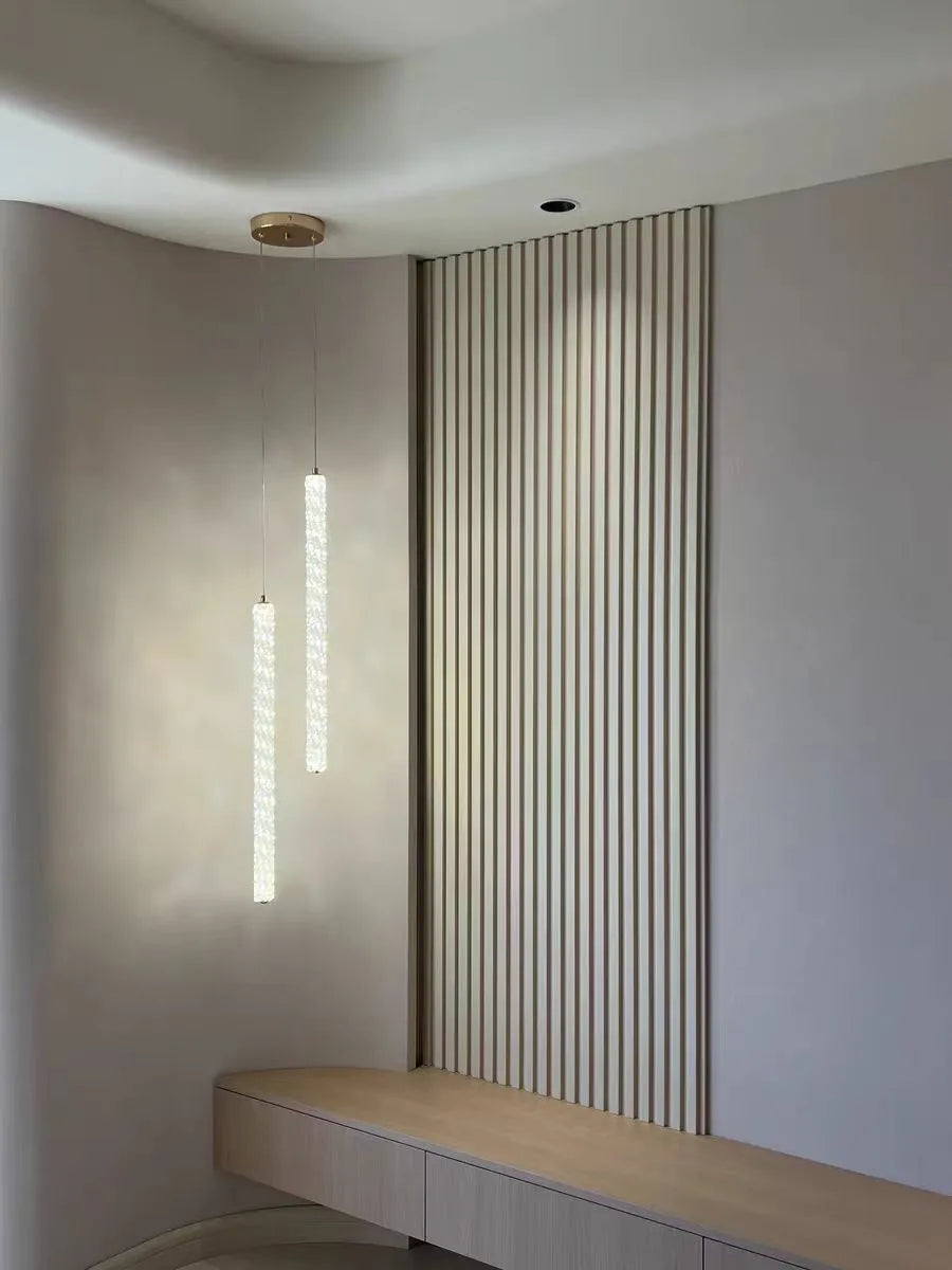 Crystals Pendant Lights: Modern Dimmable Chandelier for Luxury Living Room, Dining, Bedroom