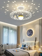 LED Chandelier for Boy's Room with Remote Control and Modern Design
