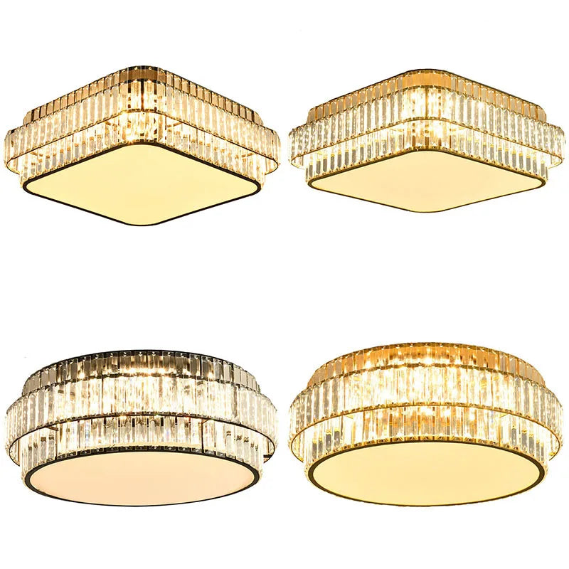 Crystal LED Ceiling Lamp for Living Room Bedroom Study